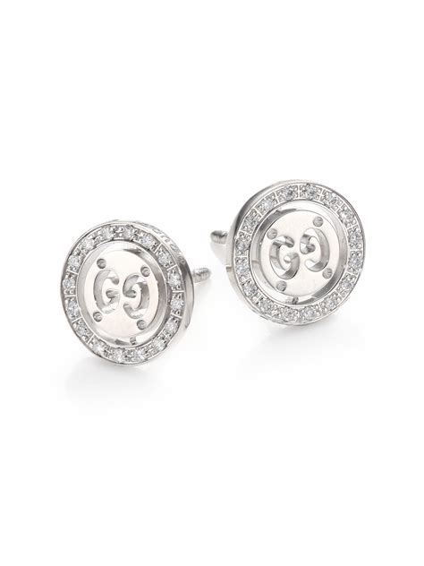 diamond gucci earrings for women|gucci diamond stud earrings.